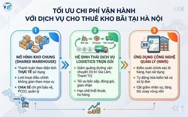 Cách tối ưu chi phí vận hành với dịch vụ cho thuê kho bãi tại Hà Nội